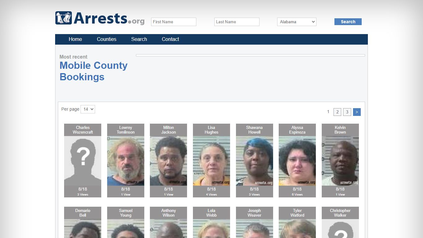 Mobile County Arrests and Inmate Search